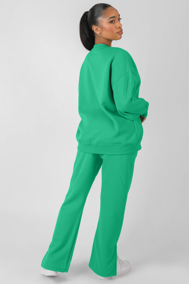 TONAL KAIIA EMBROIDERED JOGGERS GREEN