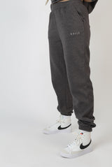 KAIIA EMBROIDERED JOGGERS WASHED CHARCOAL