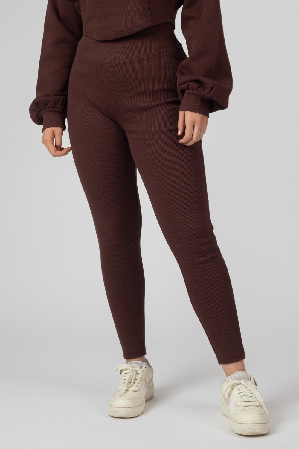 THICK WAISTBAND RIBBED LEGGINGS