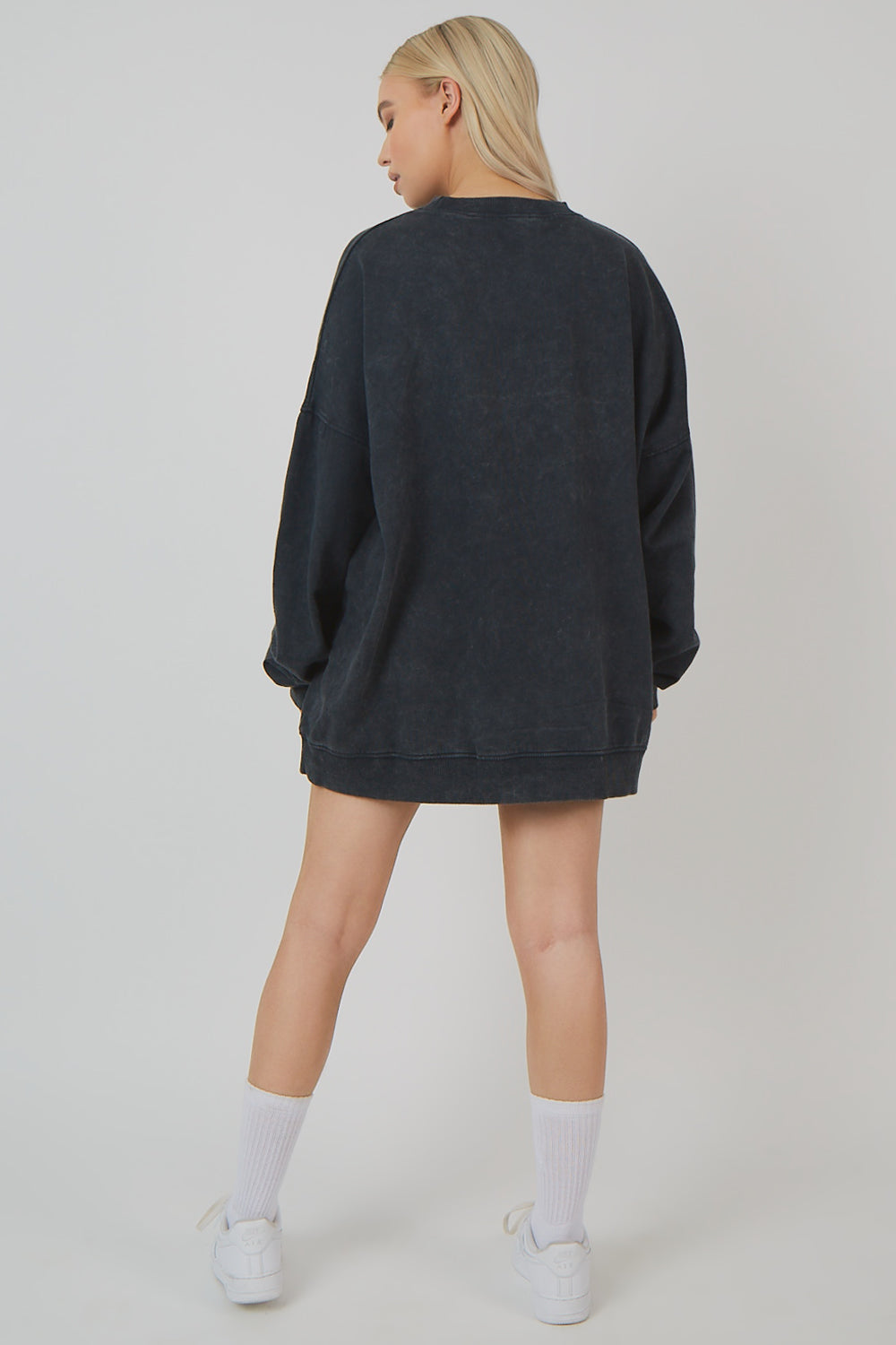 OVERSIZED LONGLINE COPENHAGEN SWEAT ACID WASH