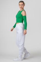 ARM WARMER UNDERBUST TOP GREEN