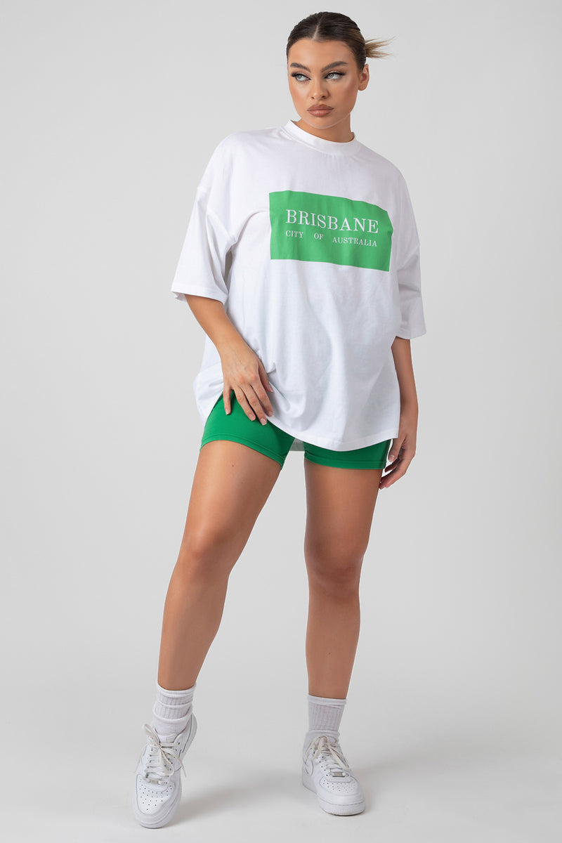 OVERSIZED BRISBANE T SHIRT WHITE