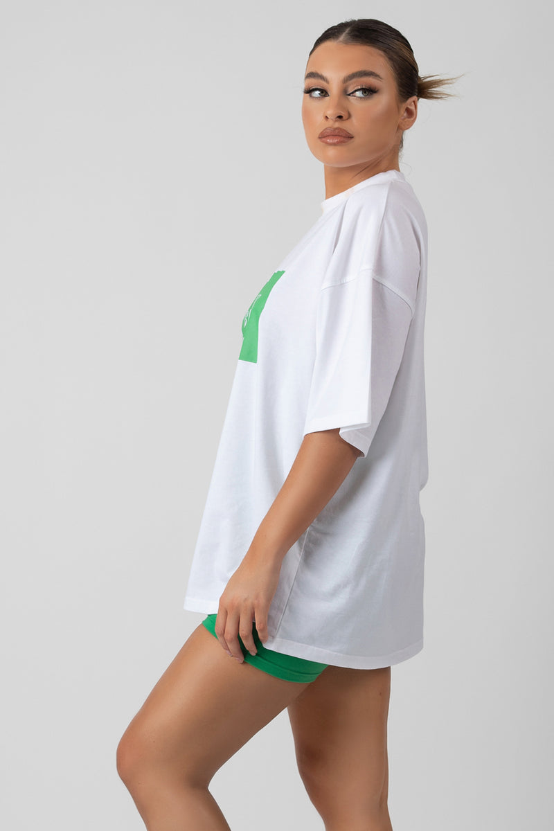 OVERSIZED BRISBANE T SHIRT WHITE