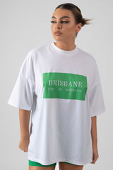 OVERSIZED BRISBANE T SHIRT WHITE