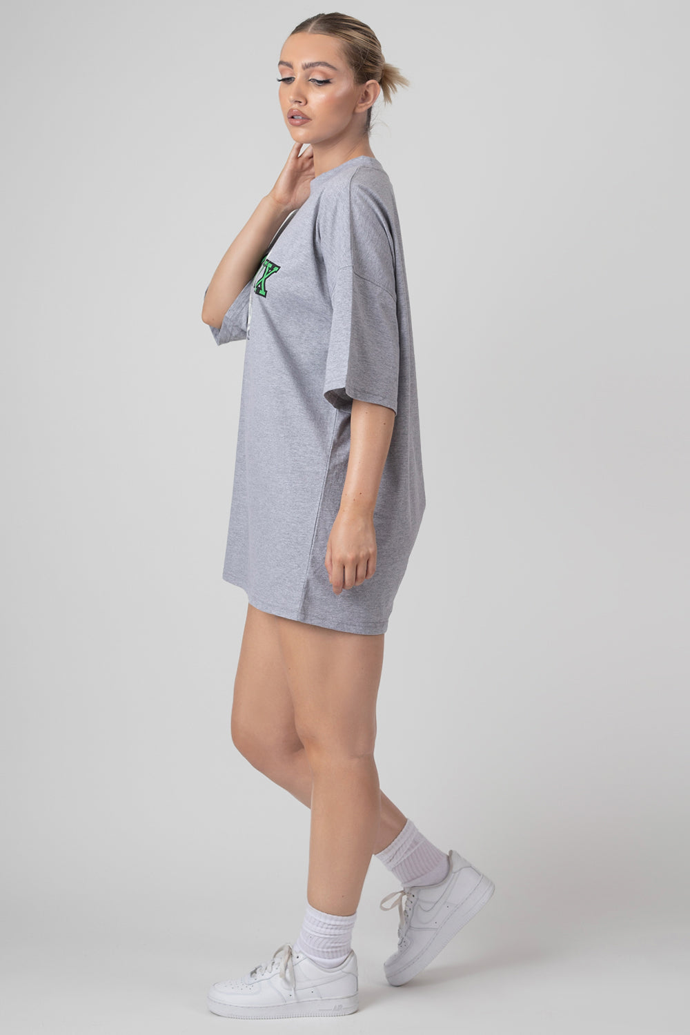 Gray tee shirt dress online