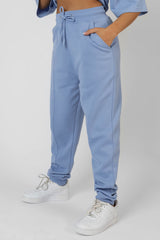 SEAM FRONT JOGGERS BLUEBELL