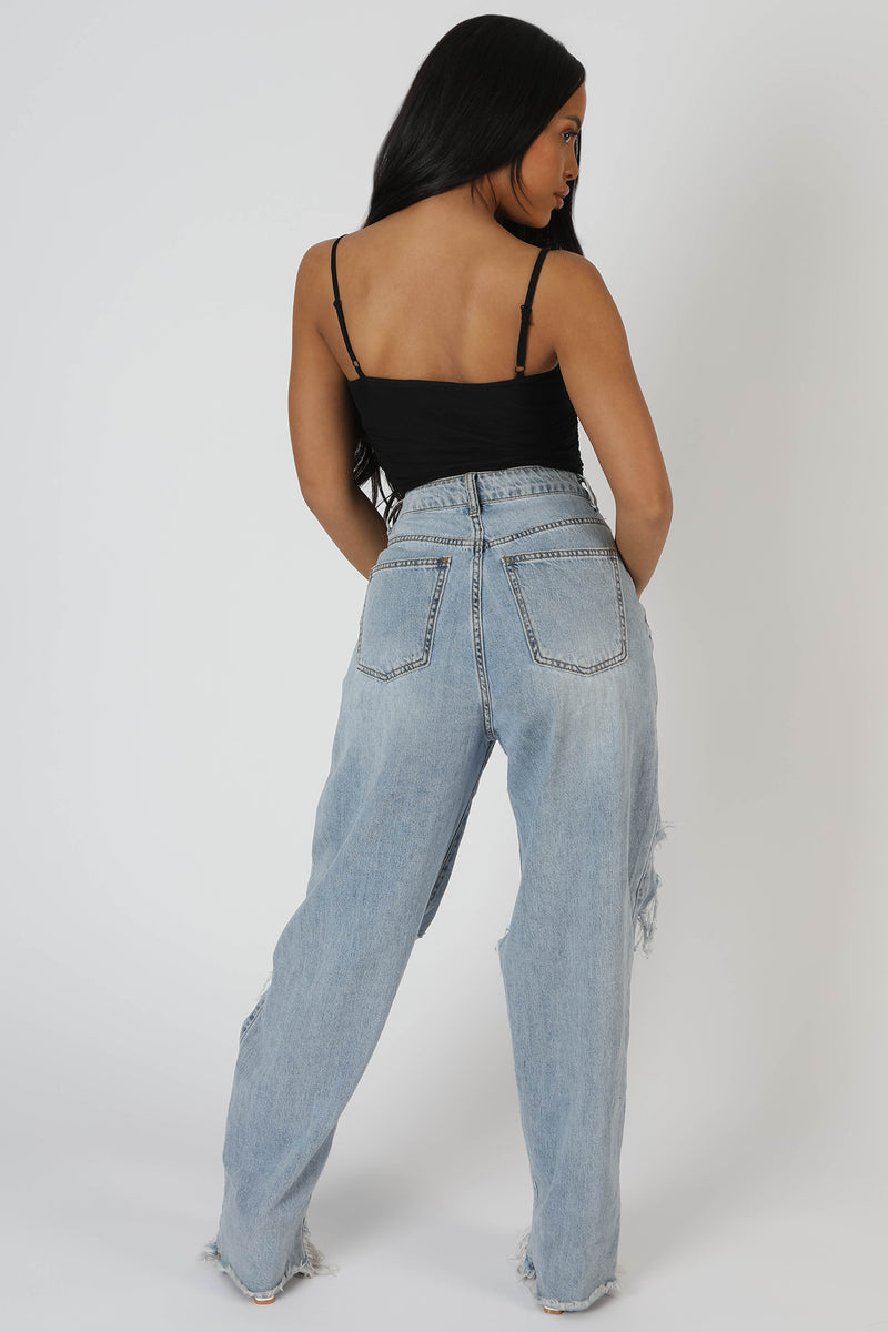 MESH RUCHED BODYSUIT BLACK