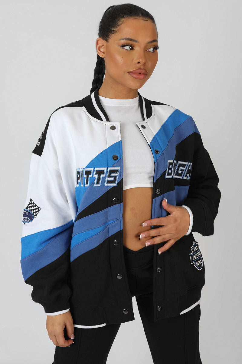 MOTORCROSS BOMBER JACKET BLUE
