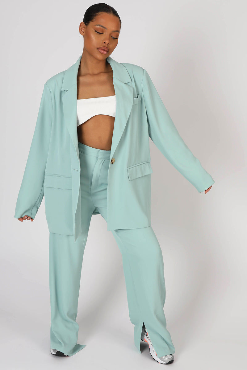 OVERSIZED DAD BLAZER PEPPERMINT