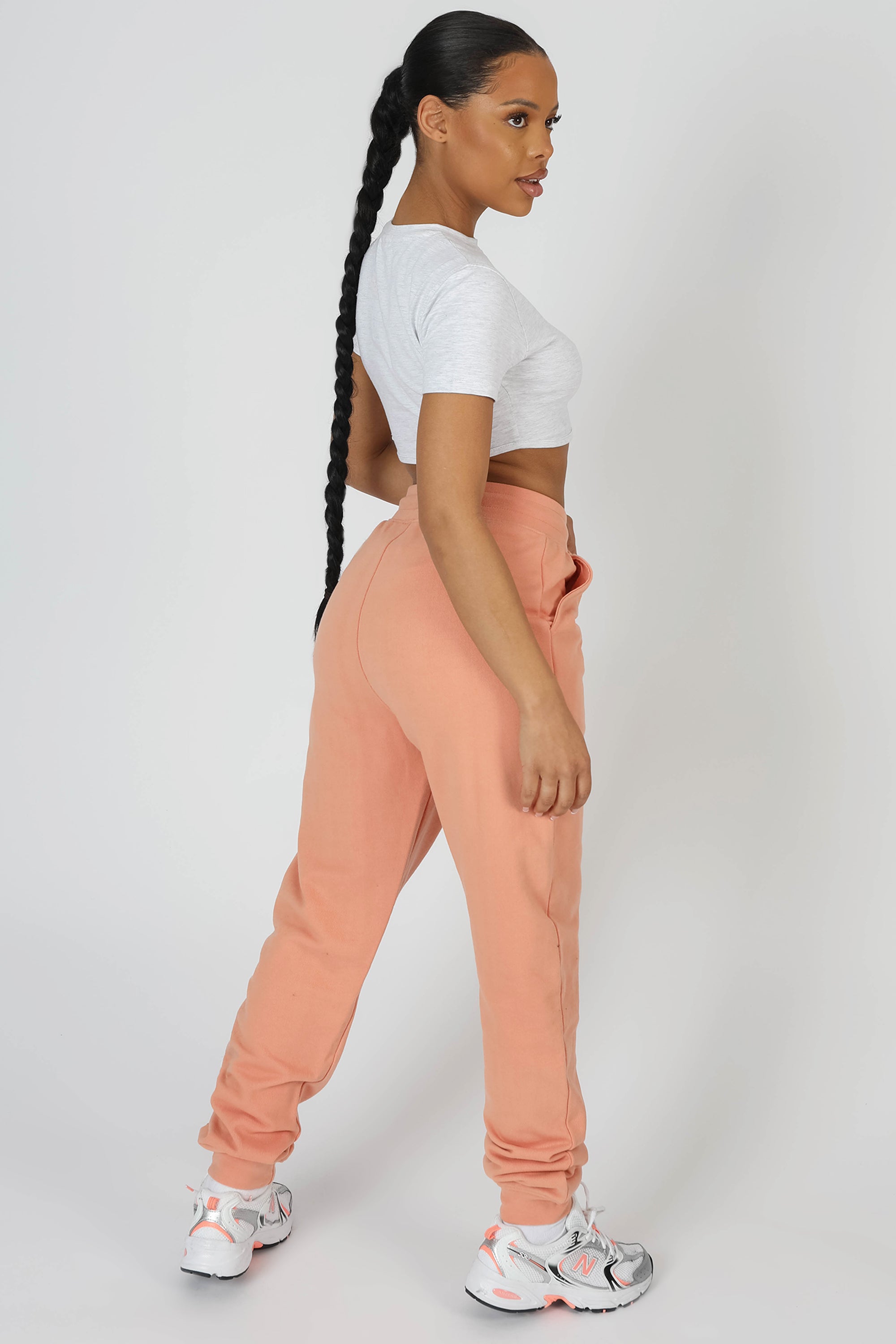 SEAM FRONT 90S JOGGERS PEACH Kaiia