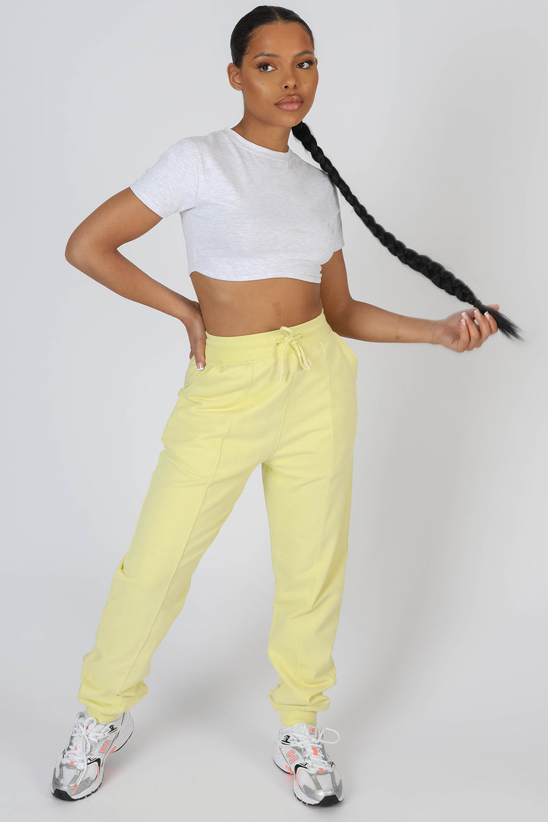 SEAM FRONT 90S JOGGER LEMON
