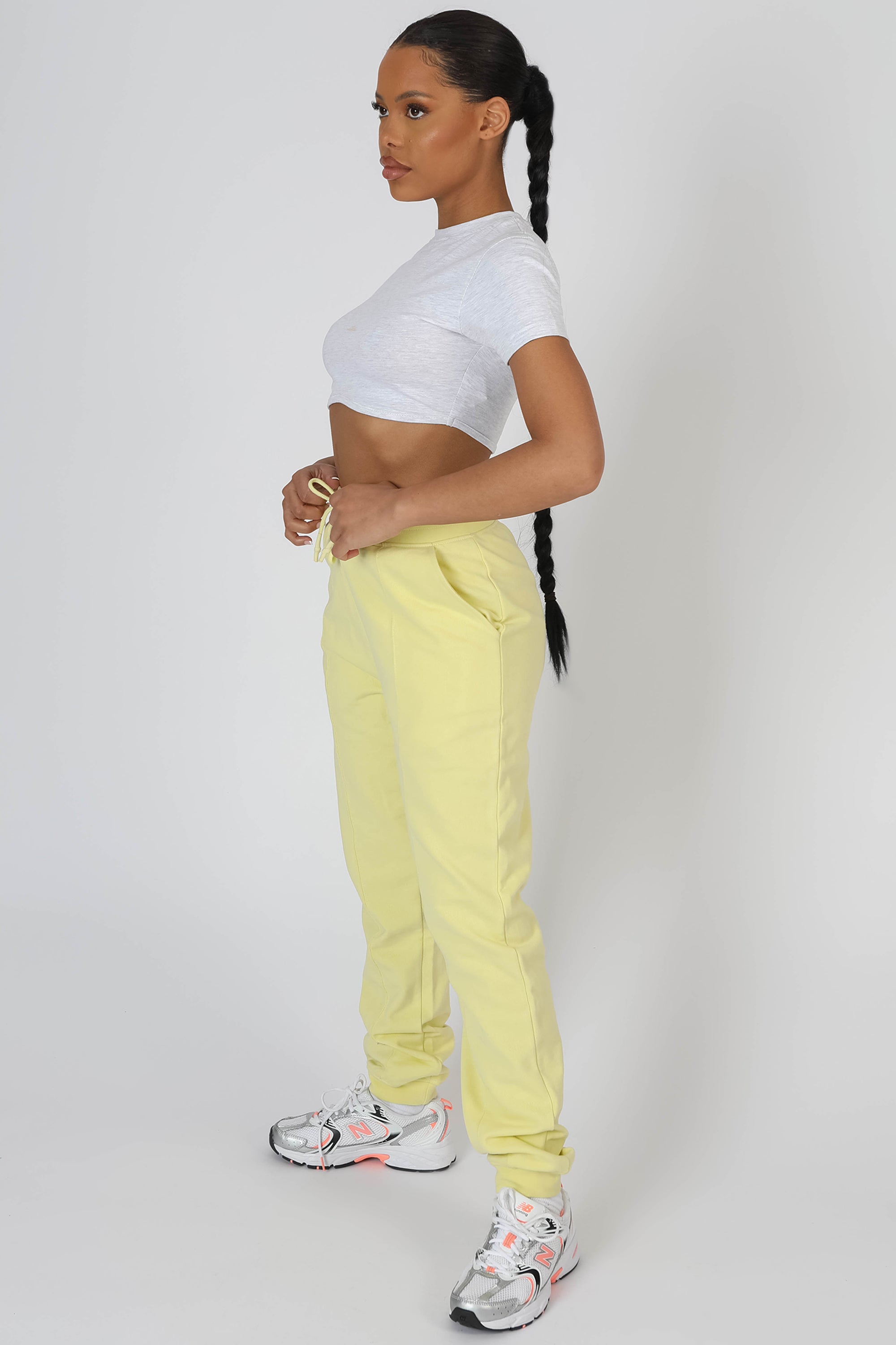 SEAM FRONT 90S JOGGER LEMON