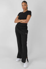 CAP SLEEVE TSHIRT BODYSUIT BLACK