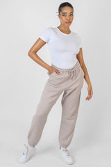 OVERSIZED DRAWSTRING JOGGERS LIGHT GREY