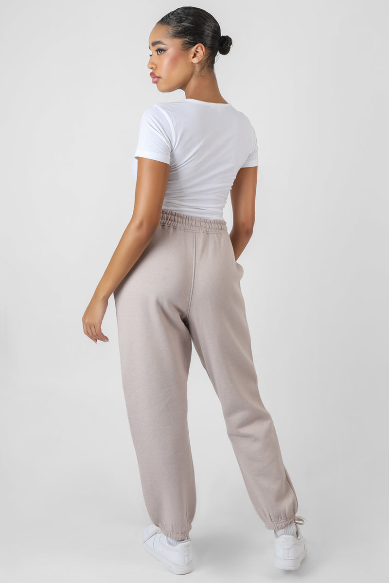 OVERSIZED DRAWSTRING JOGGERS LIGHT GREY Kaiia